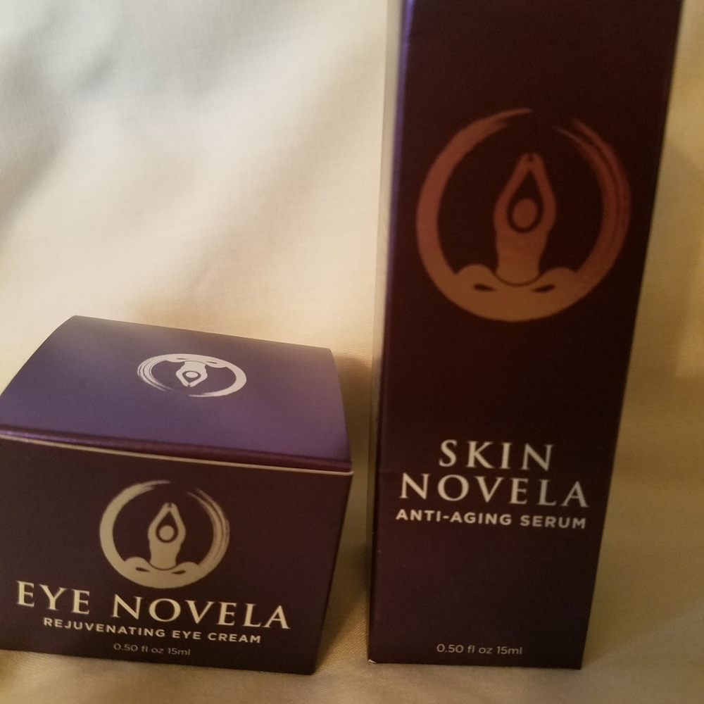 Skin novela anti-aging serum and eye cream